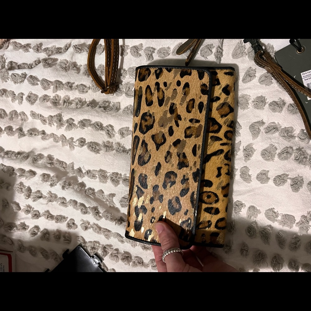 Myra hair on hide wallet